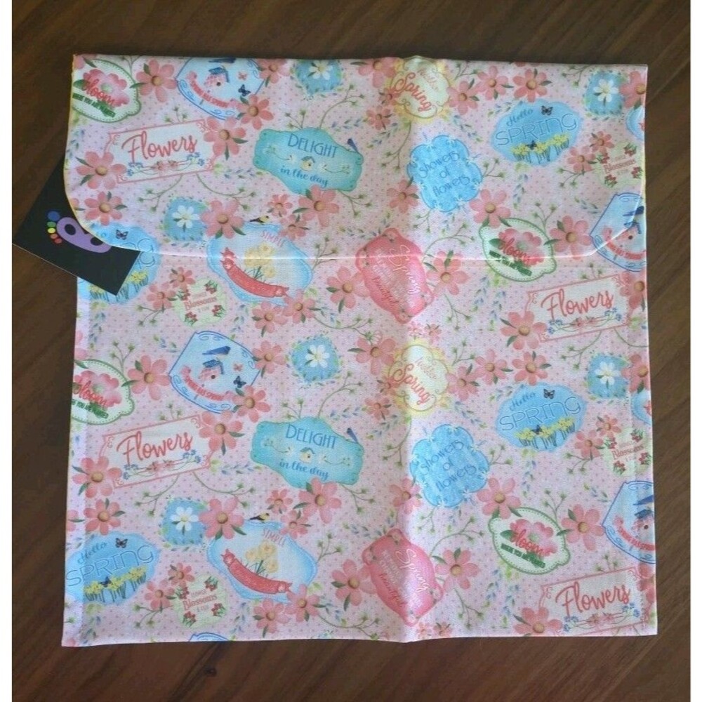 Cross Stitch Project Bag~Barefoot Needleart~Spring~Flowers